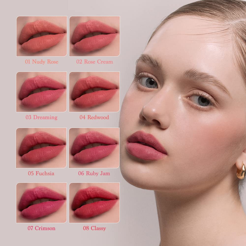 Foto 5 | Tinte Labial Dasique Cream De Rose Tint (08 Classy) Velvet Matte - Venta Internacional.