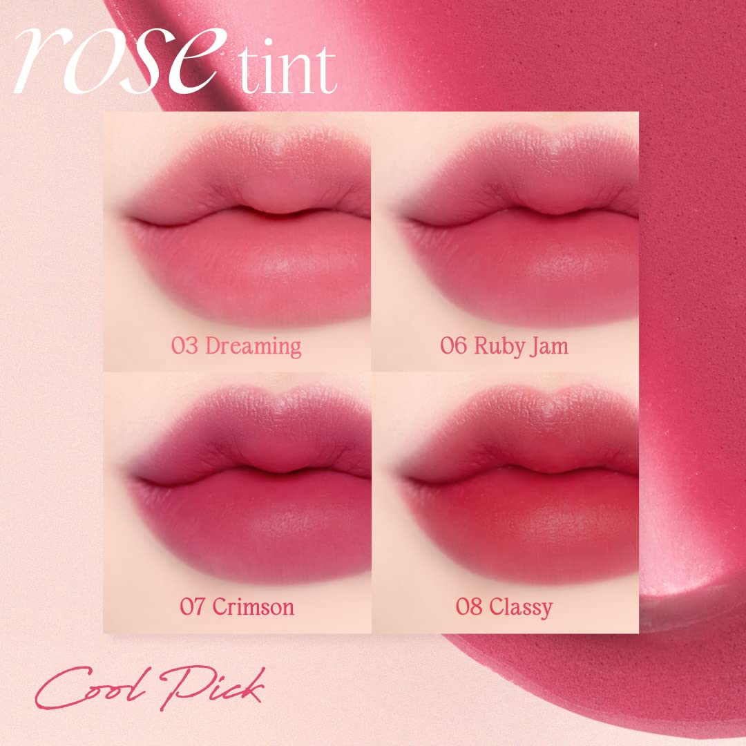 Foto 7 | Tinte Labial Dasique Cream De Rose Tint (08 Classy) Velvet Matte - Venta Internacional.