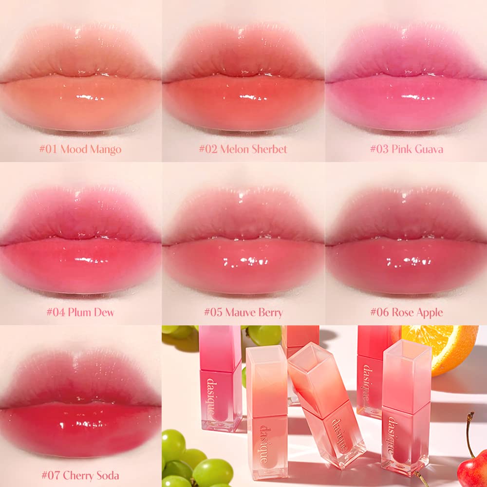 Foto 7 pulgar | Tinte Labial Dasique Juicy Dewy Tint 01 Mood Mango 3.5 Ml Vegan - Venta Internacional.