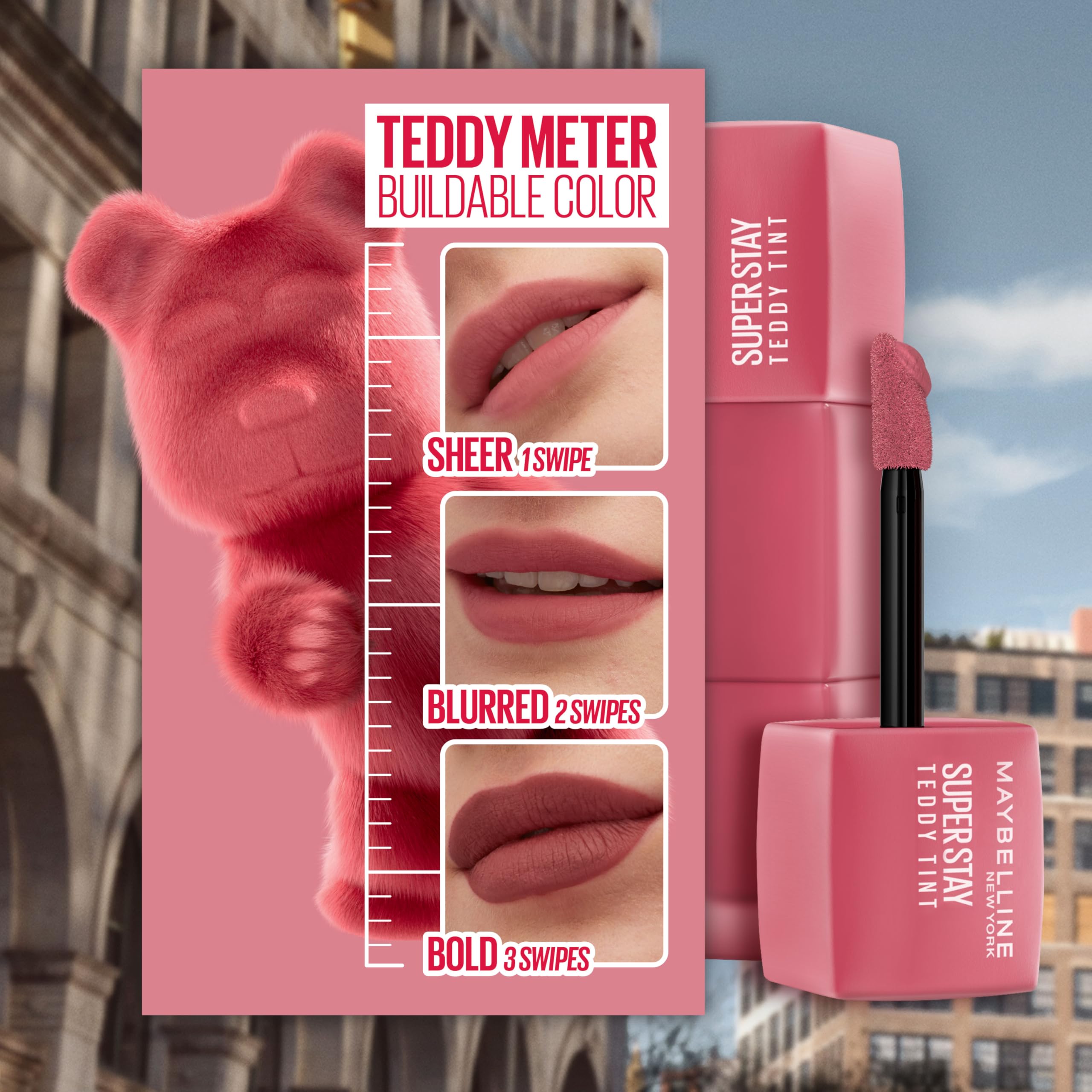 Foto 5 pulgar | Tinte De Labios Maybelline Super Stay Teddy Wild At Heart 12hr - Venta Internacional.