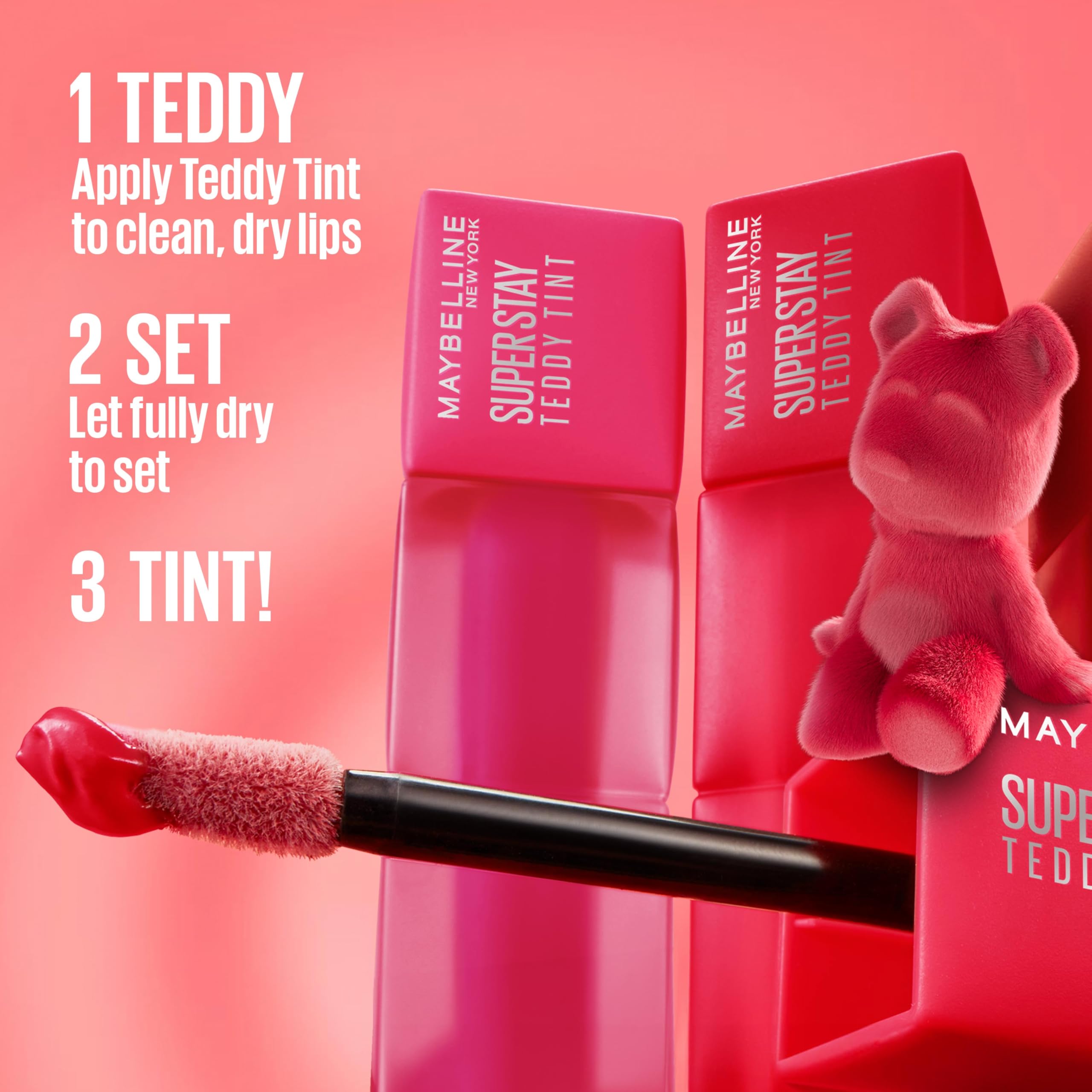 Foto 7 pulgar | Tinte De Labios Maybelline Super Stay Teddy Wild At Heart 12hr - Venta Internacional.