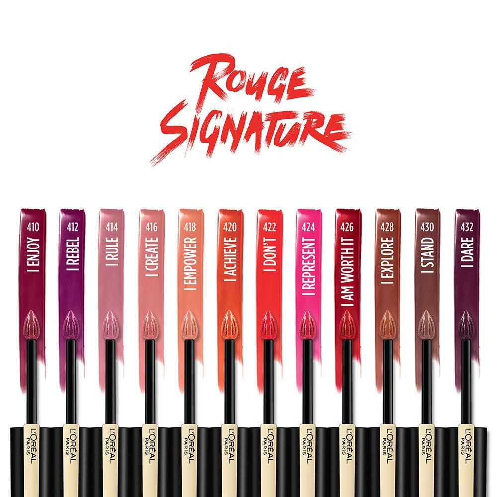Foto 5 pulgar | Tinte de Labios L'oréal Paris Rouge Signature Matte I Am Worth It - Venta Internacional