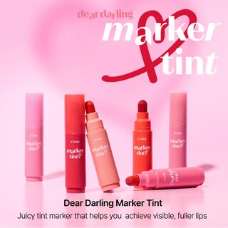 Foto 2 | Tinte De Labios Etude Dear Darling Marker Tint #1 Raspberry Pop - Venta Internacional.