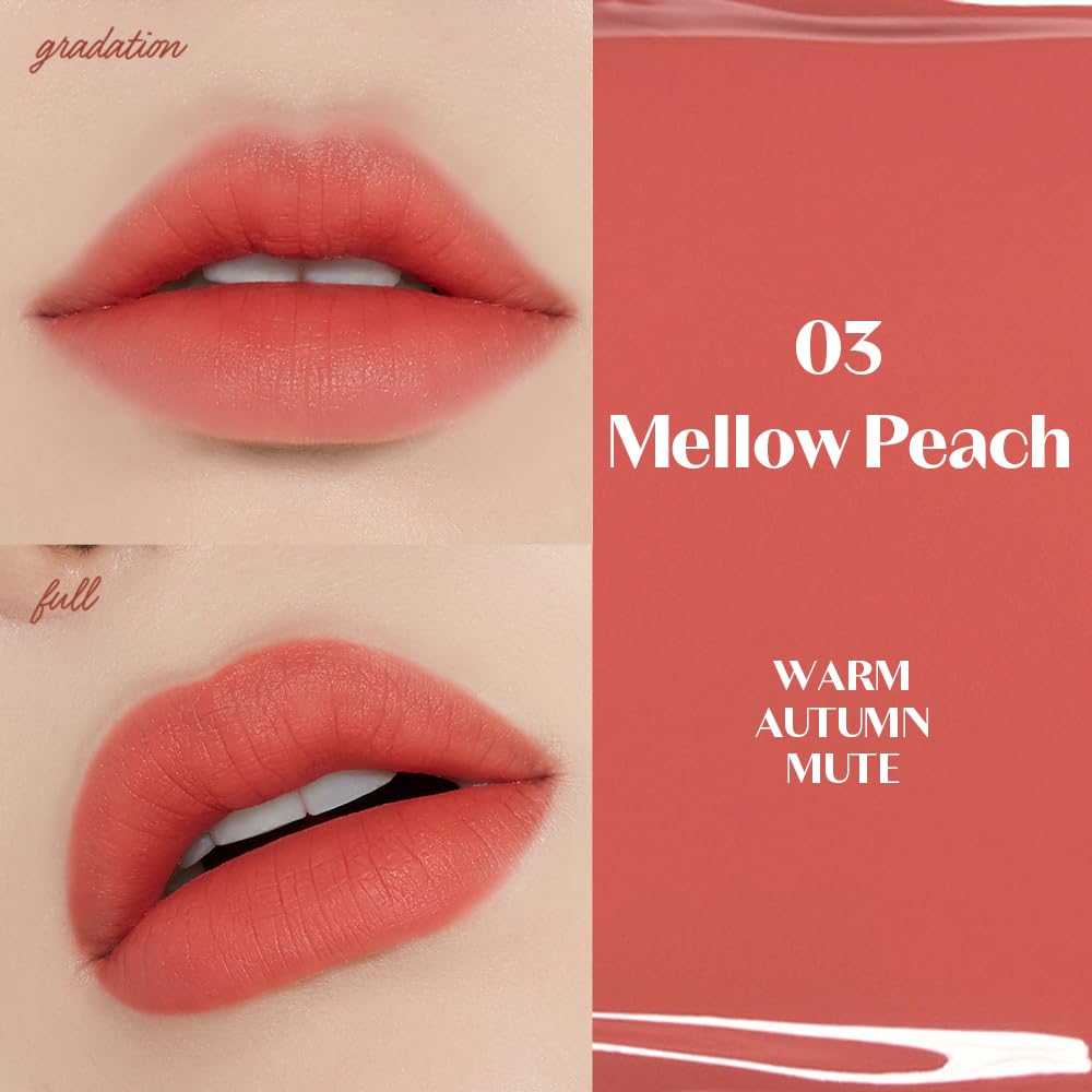 Foto 4 pulgar | Lápiz Labial Líquido Etude Fixing Tint #03 Mellow Peach, 4 Ml - Venta Internacional.