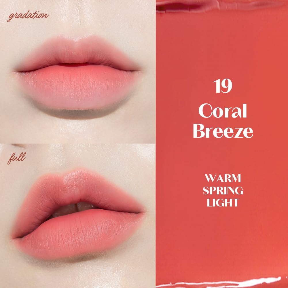 Foto 4 pulgar | Lápiz Labial Líquido Etude Fixing Tint #19 Coral Breeze, 4 Ml - Venta Internacional.