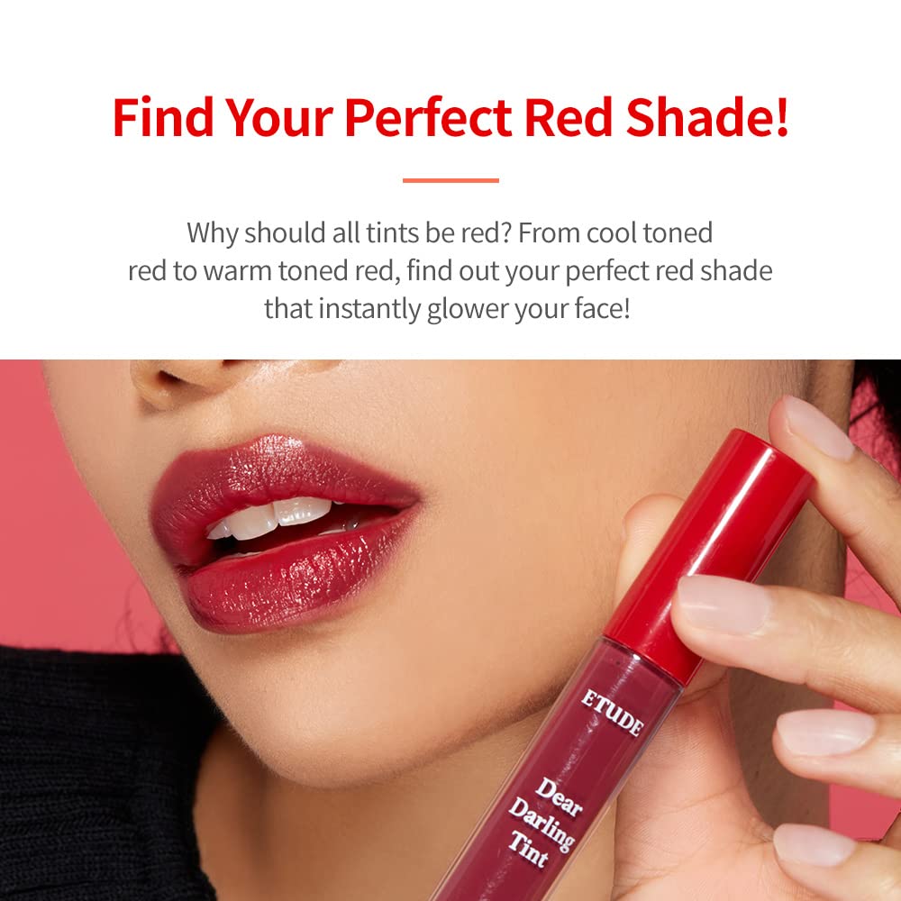Foto 8 pulgar | Tinte Labial Etude Dear Darling Water Gel Tint Dracula Red Rd302 - Venta Internacional.