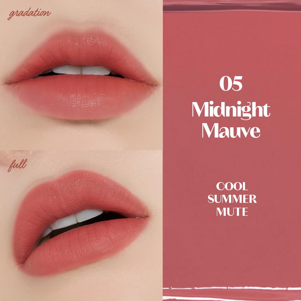 Foto 3 | Lápiz Labial Líquido Etude Fixing Tint #05 Midnight Mauve, 4 Ml - Venta Internacional.