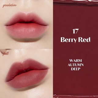 Foto 3 | Lápiz Labial Líquido Etude Fixing Tint #17 Berry Red, 4 Ml - Venta Internacional.