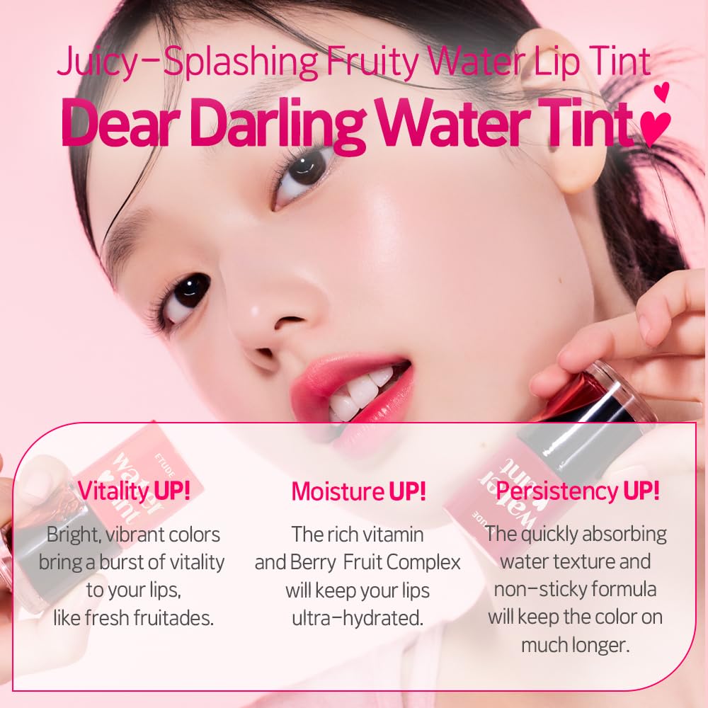 Foto 3 pulgar | Tinte De Labios Etude Dear Darling Water Tint, Juego De 3 Colores, 9 Ml X 3 - Venta Internacional.