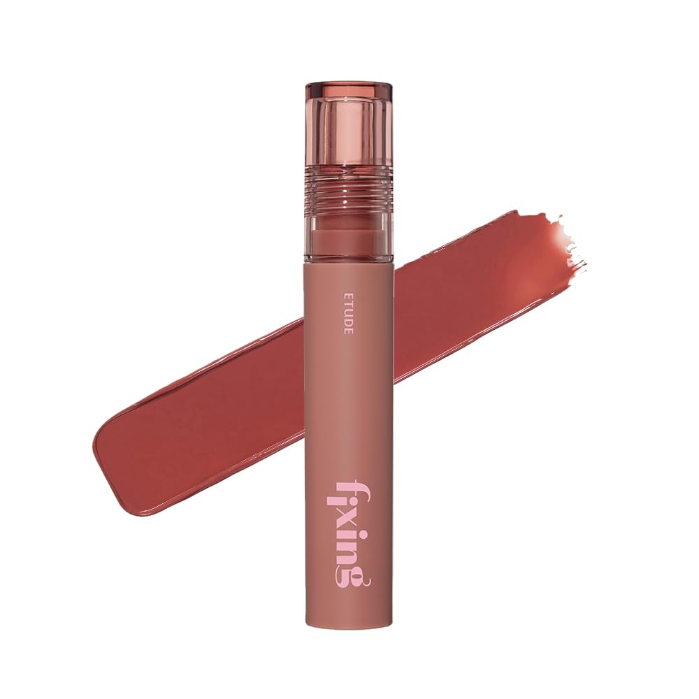 Lápiz Labial Líquido Etude Fixing Tint #16 Baked Pecan, 4 Ml, Resistente Al Agua - Venta Internacional.