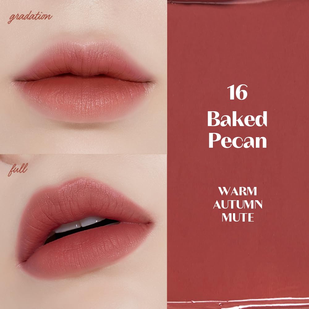 Foto 3 | Lápiz Labial Líquido Etude Fixing Tint #16 Baked Pecan, 4 Ml, Resistente Al Agua - Venta Internacional.