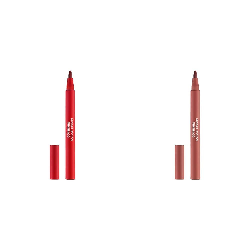 Paquete De Pintalabios Covergirl Outlast Atomic Love 55 Y Natural Blush 65 - Venta Internacional.