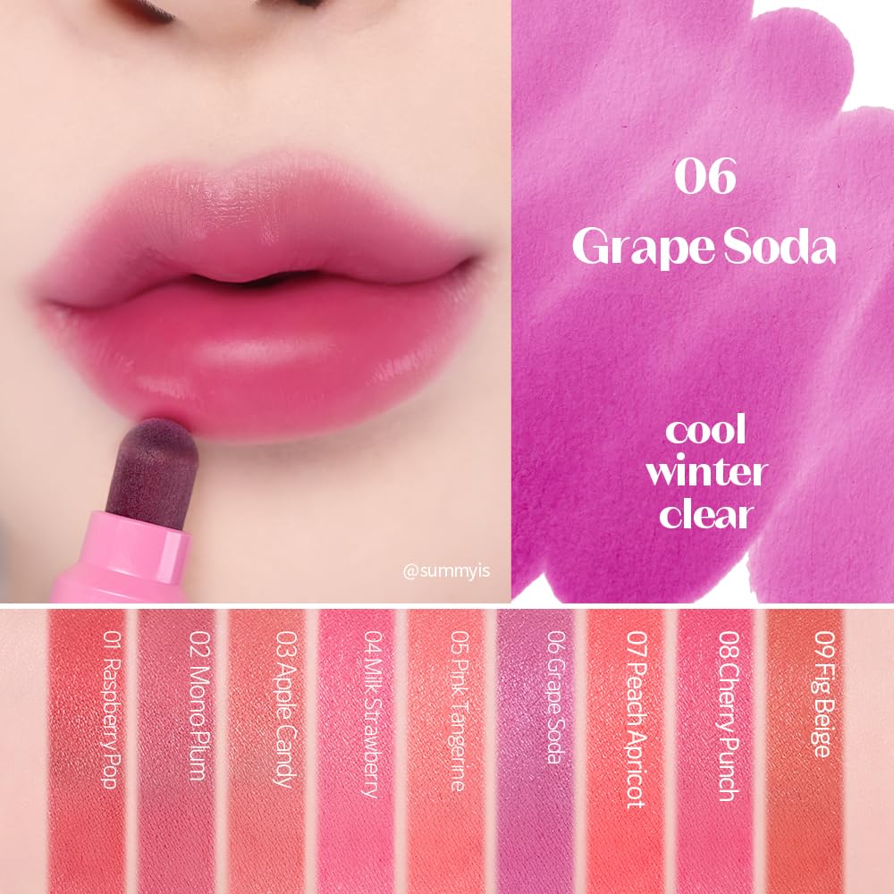 Foto 4 pulgar | Tinte Labial Etude Dear Darling Roker Tint #6 Grape Soda, 5 Ml - Venta Internacional.