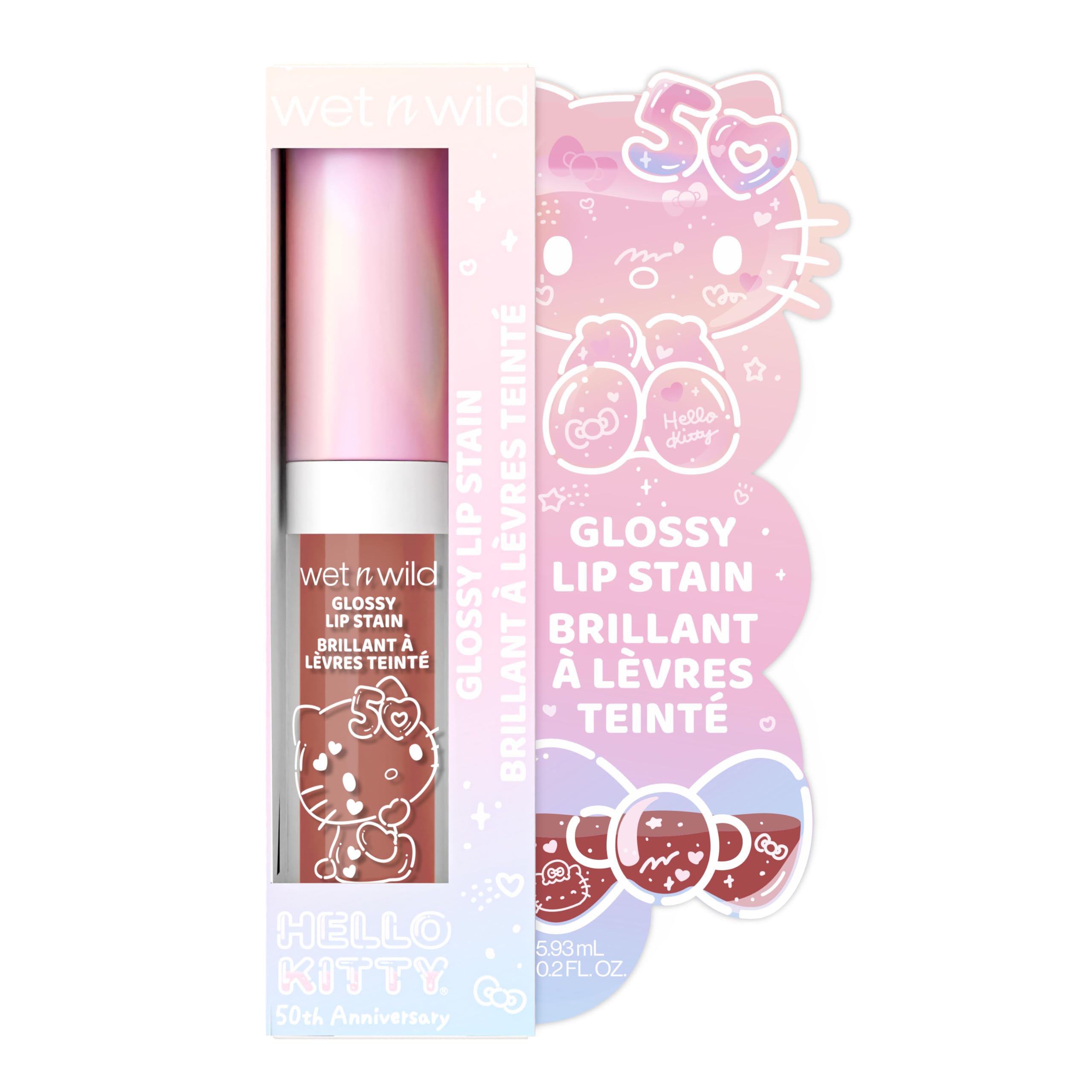 Foto 4 | Tinte Labial Húmedo Y Salvaje Con Aroma A Tarta De Manzana Cálida De Hello Kitty - Venta Internacional.