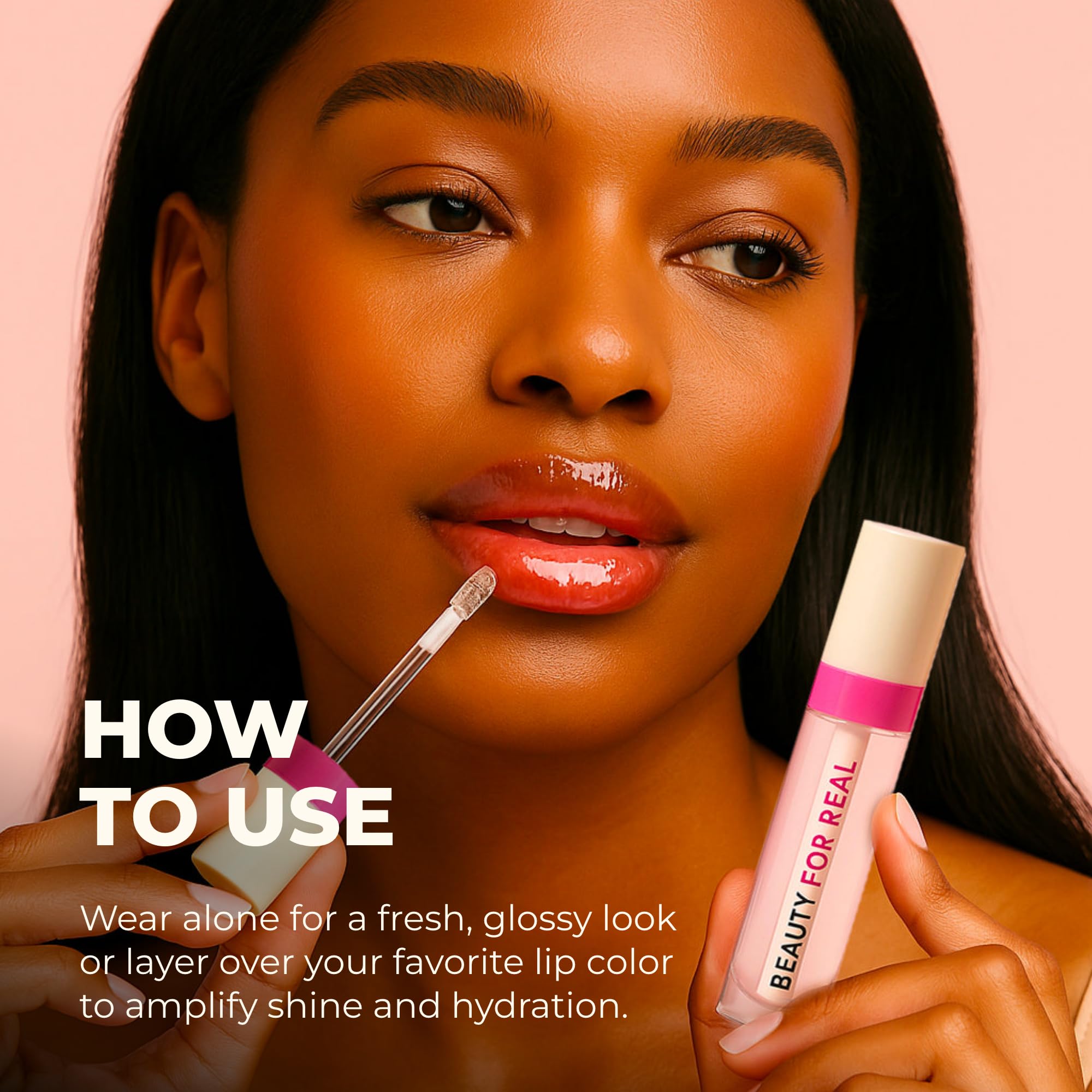 Foto 4 pulgar | Aceite Hidratante Para Labios Lip Revival Hi-shine Beauty For Real - Venta Internacional.
