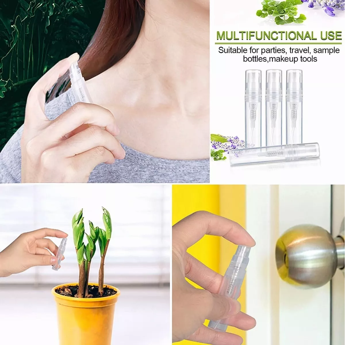 Foto 5 pulgar | Mini Botellas de Vidrio 70 Piezas 10 ml  Eo Safe Imports Esi-10058 Transparente