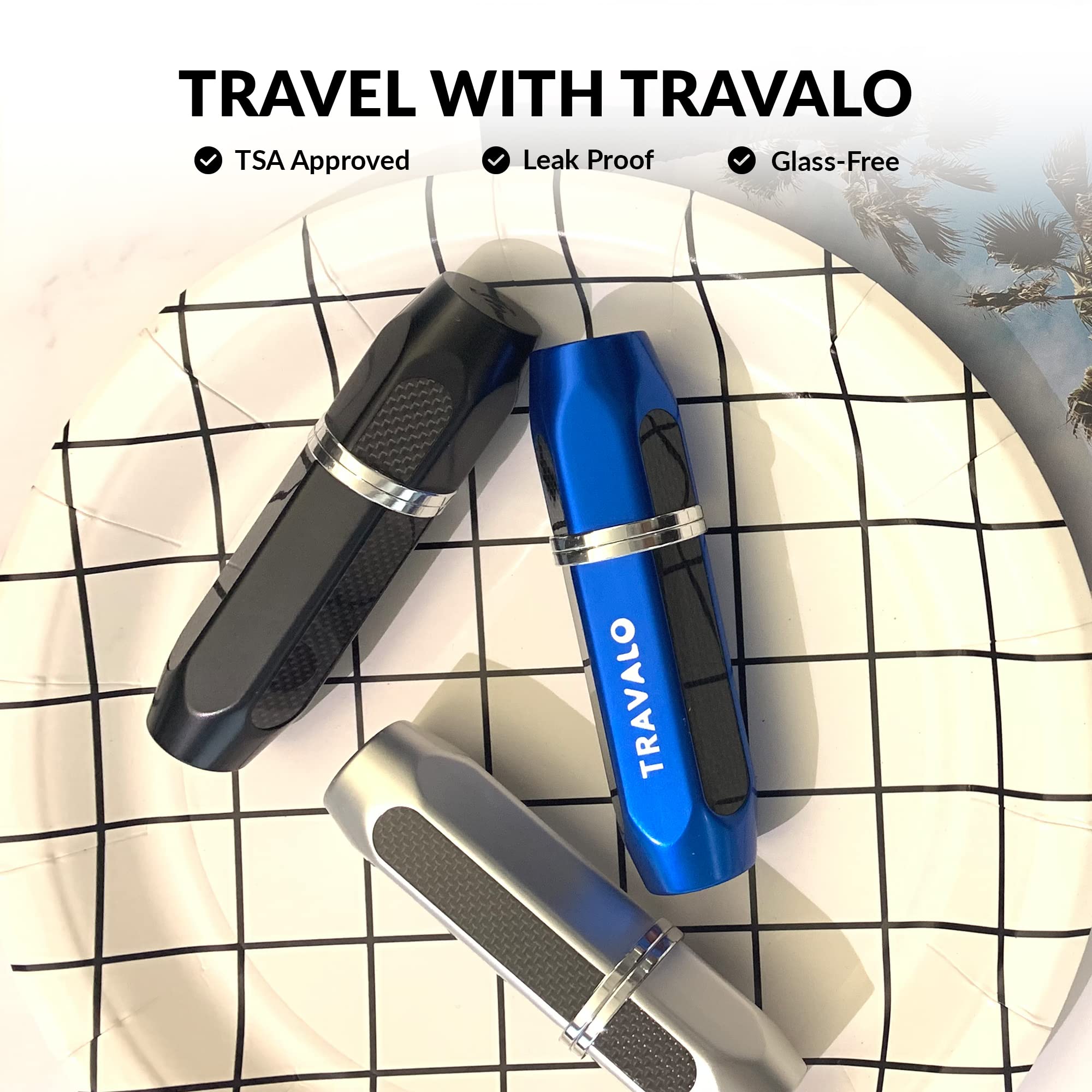 Foto 5 pulgar | Atomizador De Perfume Travalo Vector Recargable De 5 Ml Con Funda Negra - Venta Internacional.