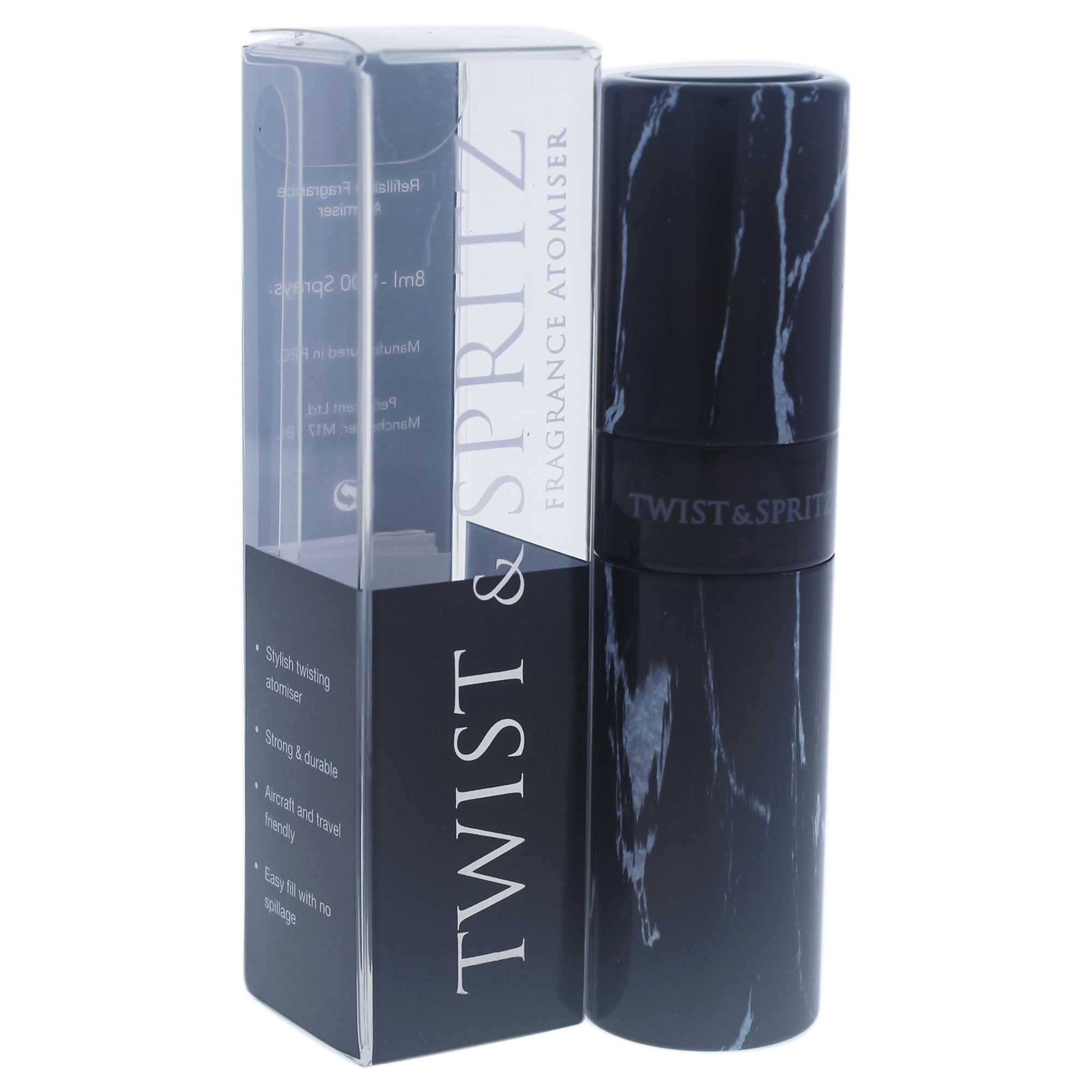 Foto 4 pulgar | Atomizador Twist And Spritz Black Marble - Venta Internacional.