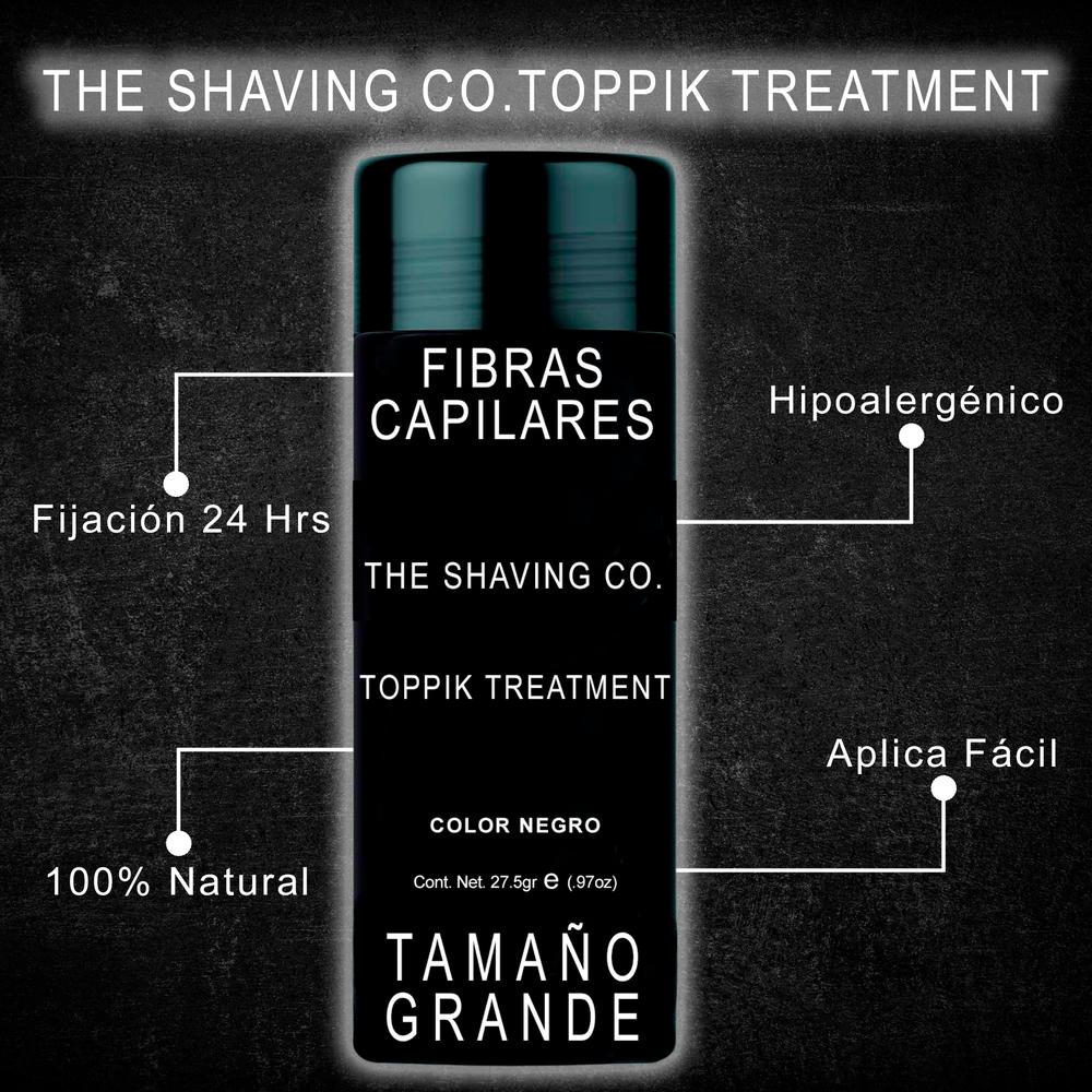 Foto 3 pulgar | The Shaving Co. Toppik Treatment Cafe Oscuro Fibras Capilares Tamaño Grande