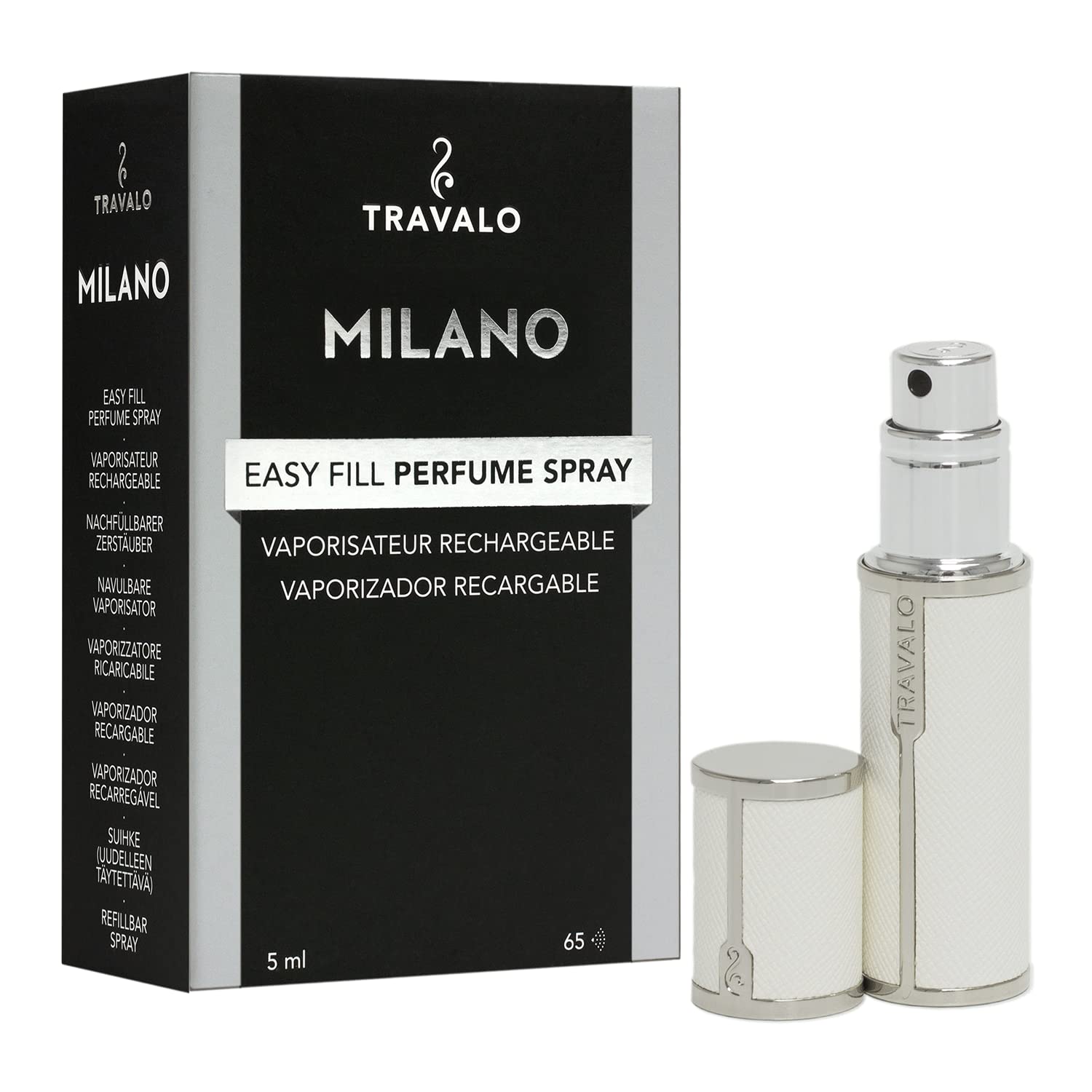 Foto 5 pulgar | Atomizador De Perfume Travalo Milano U-change System, 5 Ml, Piel Vegana - Venta Internacional.