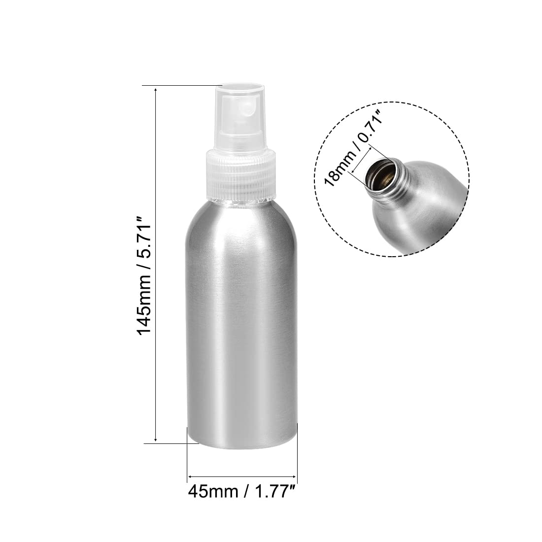 Foto 3 pulgar | Botella de Aerosol Uxcell 120 Ml 3 Piezas - Venta Internacional