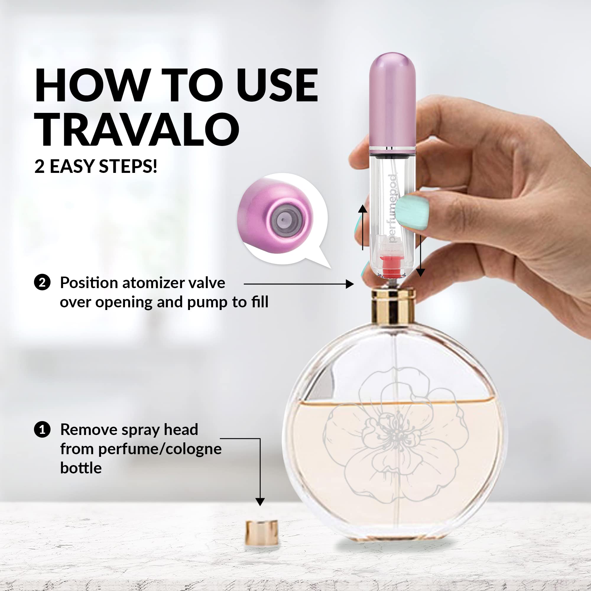 Foto 4 pulgar | Atomizador De Perfume Travalo Pod Pure Genie-s De 5 Ml Aprobado Por La Tsa - Venta Internacional.