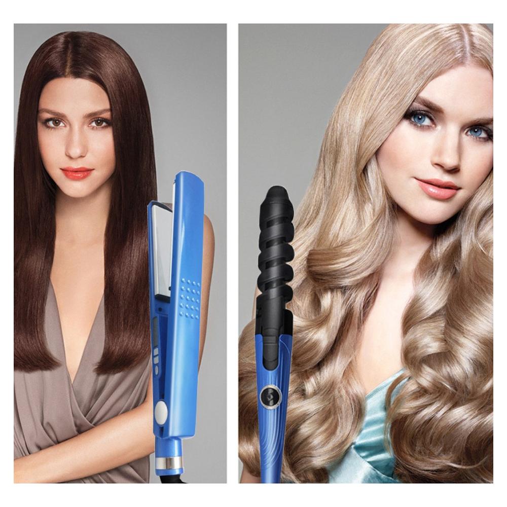 Foto 2 | Kit Plancha 450° + Rizador + Peine Cabello Gama Titanio Pro