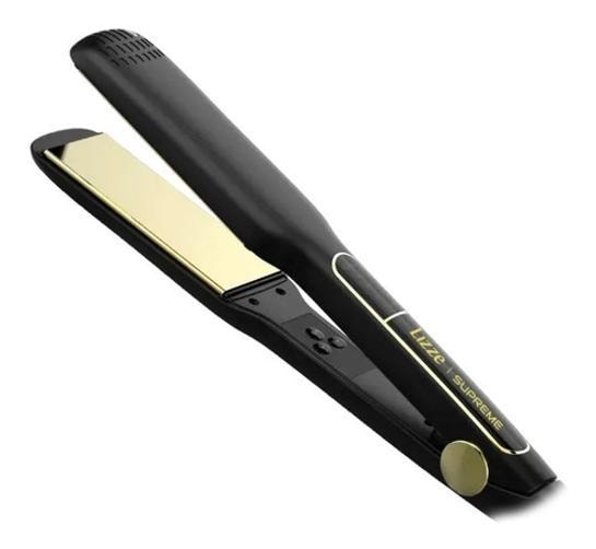 Plancha De Cabello Lizze Supreme Negra 127 V color Negro $2,250