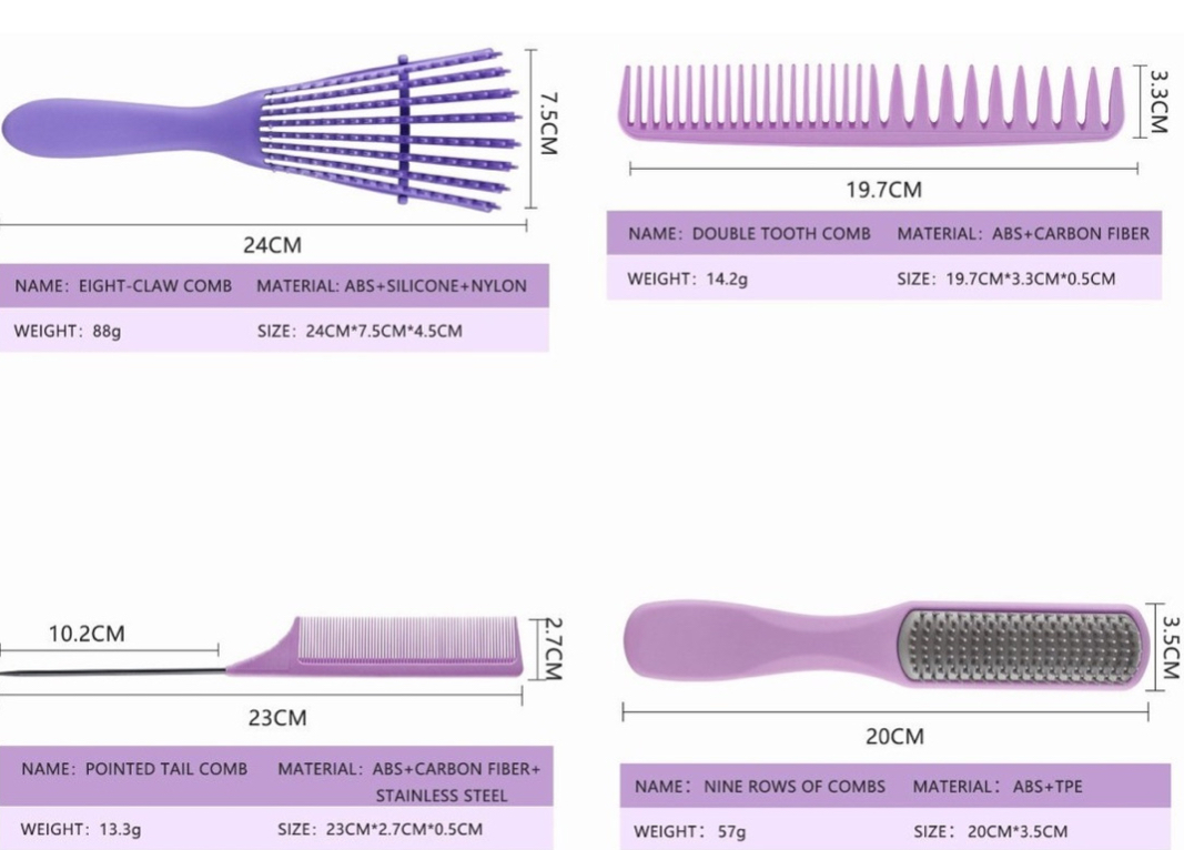 Foto 4 pulgar | Cepillo para Cabello Desenredar Funbu color Rosa para Mujer