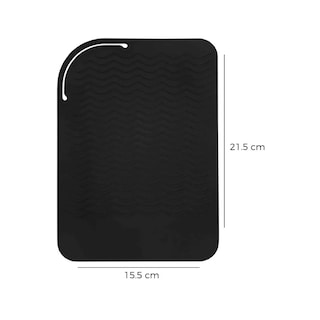 Foto 2 | Tapete Térmico Para Planchas De Pelo - Esterilla De Silicon Eo Safe Imports Esi-16262 Negro