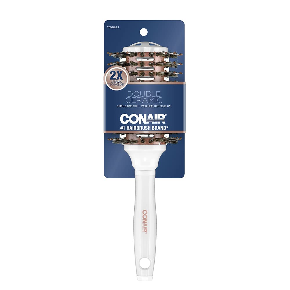 Foto 4 pulgar | Cepillo Redondo Conair Ceramic para Secar con Secador con Cerdas de Jabalí - Venta Internacional