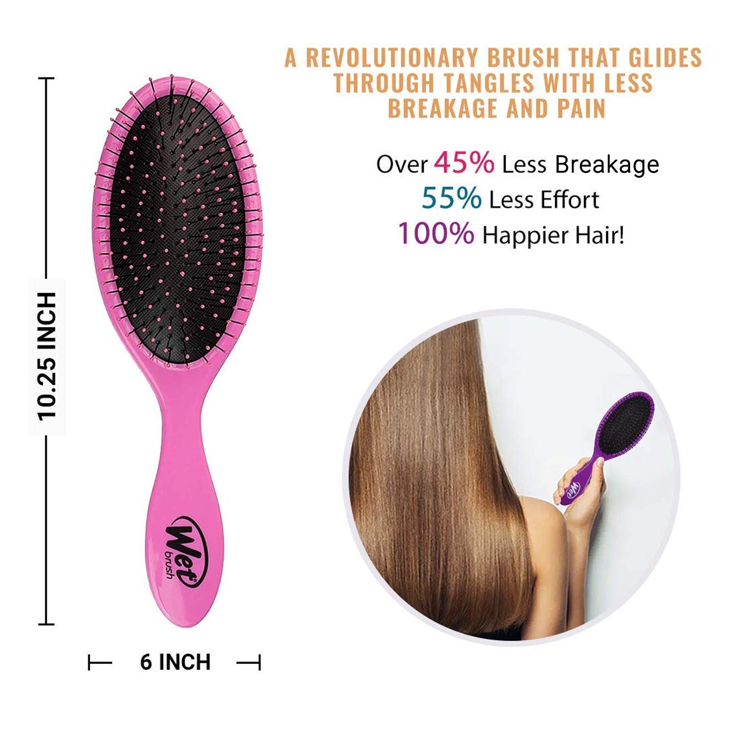 Foto 4 | Cepillos Wet Brush Rosas 2 Piezas-Venta Internacional