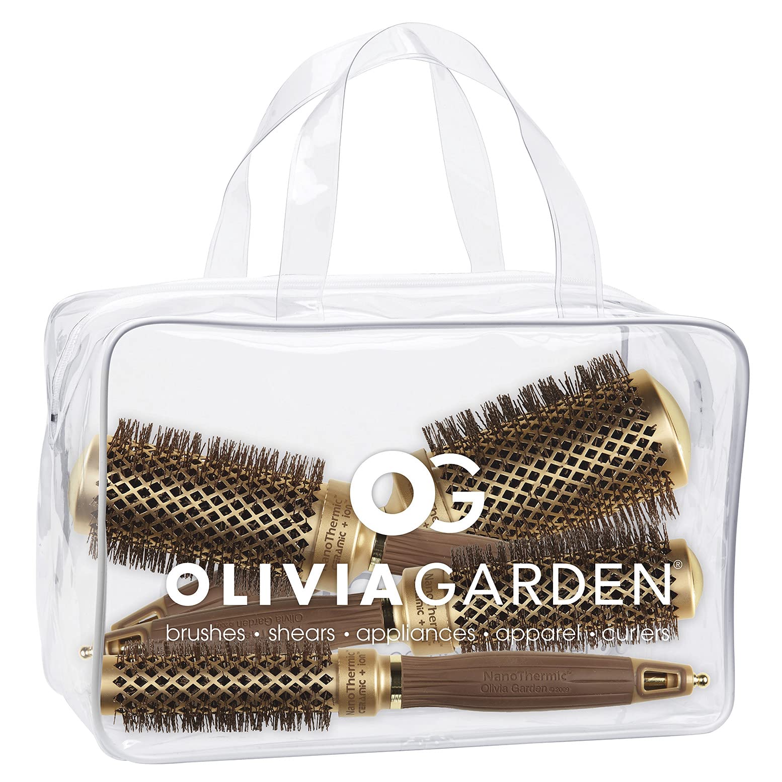 Foto 1 | Kit de Cepillos de Pelo Olivia Garden Nanothermic Ceramic + Ion 4 Piezas - Venta Internacional
