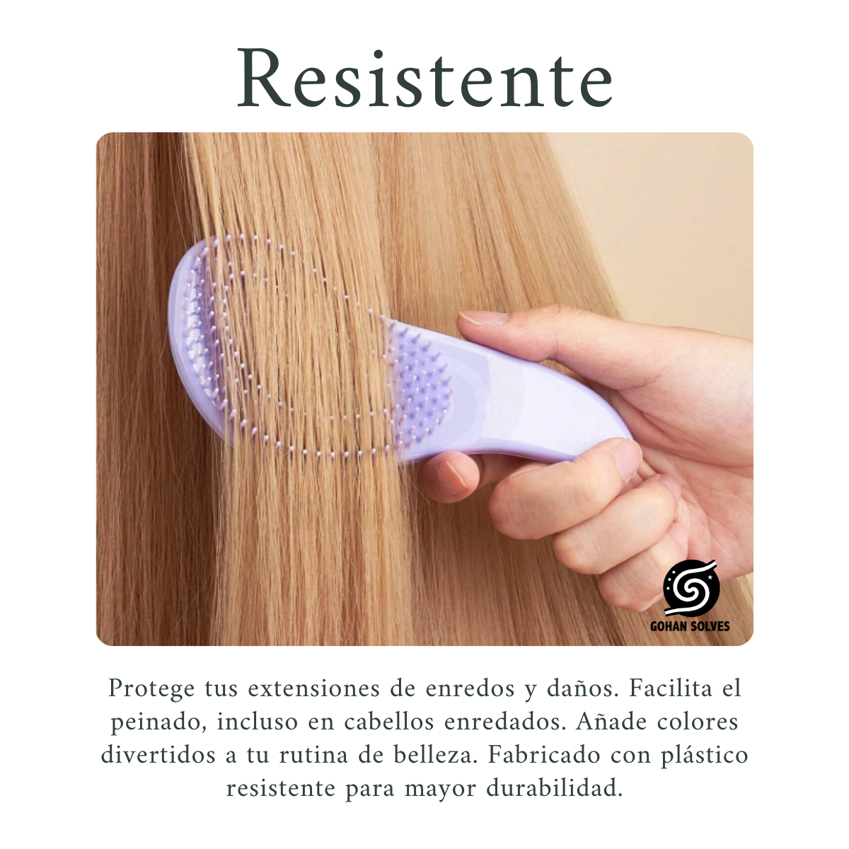 Foto 5 | Cepillo Especial Para Extensiones De Cabello, Desenredante, 2pz