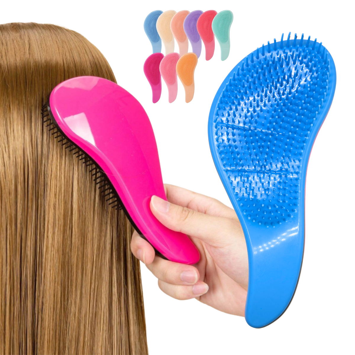 Foto 7 pulgar | Cepillo Especial Para Extensiones De Cabello, Desenredante, 2pz