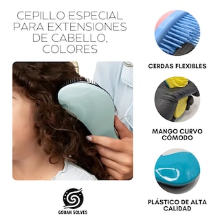 Foto 3 | Cepillo Especial Para Extensiones De Cabello, Desenredante