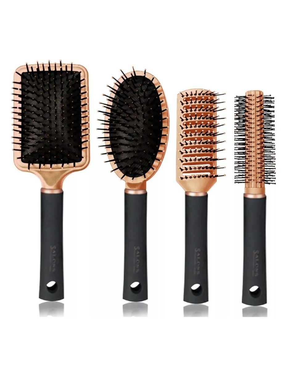 Foto 3 pulgar | Cepillos para Cabello 4 Piezas + Termo Güish