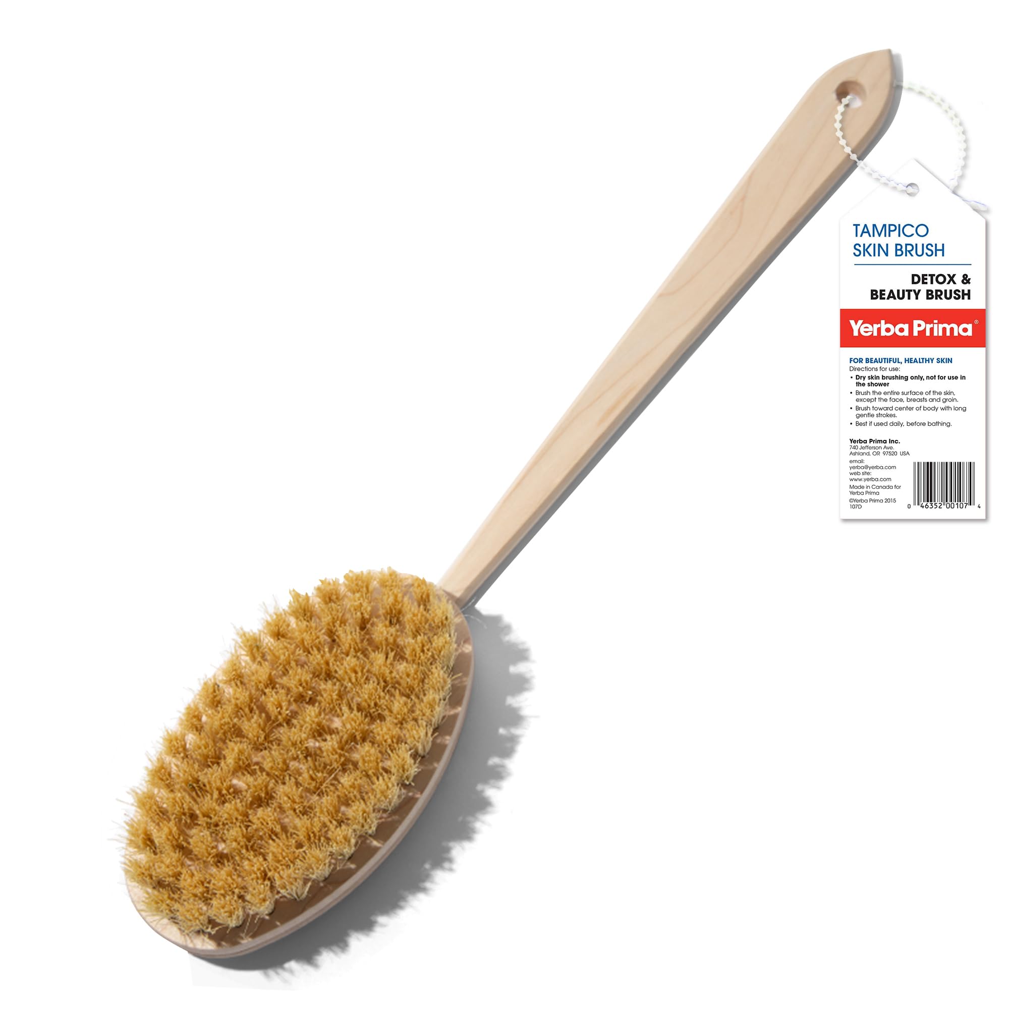 Cepillo Para La Piel Yerba Prima Tampico De Fibra Vegetal Natural - Venta Internacional.