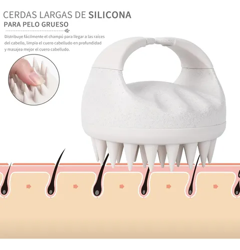 Foto 3 | Masajeador De Cuero Cabelludo, 2 Cepillos Para Ducha Cabello