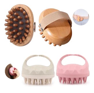 Foto 1 | Masajeador De Cabeza De Sándalo+cepillos Para Ducha Cabello