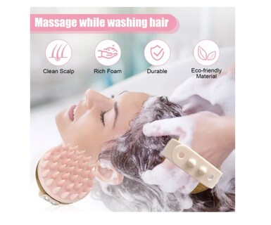 Foto 4 | Masajeador De Cuero Cabelludo, Cepillos Para Ducha Cabello