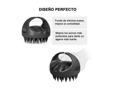 Foto 4 | Cepillo Masajeador De Cuero Cabelludo P/ducha Silicona 2pcs