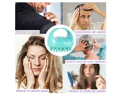 Foto 3 | Masajeador De Cuero Cabelludo, 2 Cepillos Para Ducha Cabello