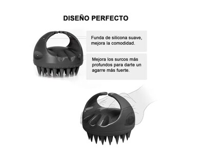 Foto 3 | Cepillo Masajeador De Cuero Cabelludo P/ducha Silicona 2pcs