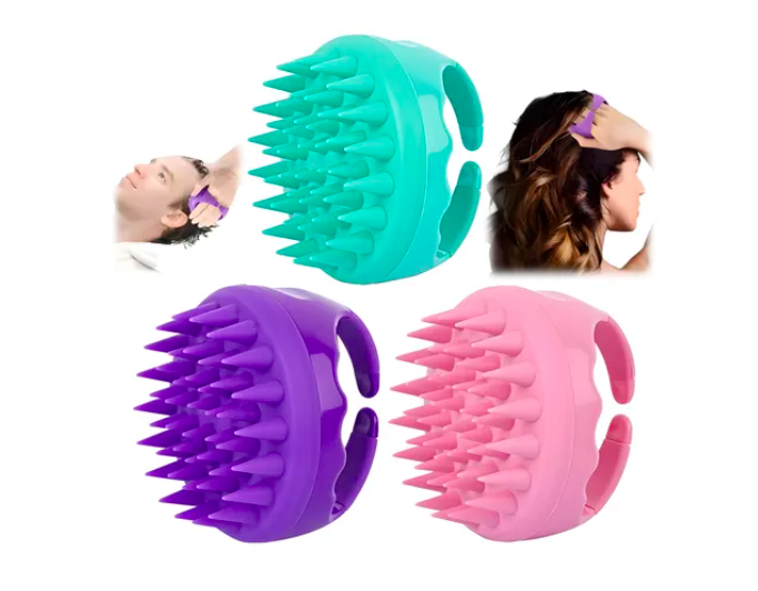 Foto 1 | 3 Cepillos Para Ducha Cabello Masajeador De Cuero Cabelludo