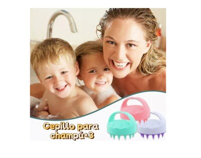 Foto 2 | 3 Cepillos Para Ducha Cabello Masajeador De Cuero Cabelludo