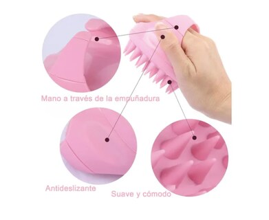 Foto 4 | 3 Cepillos Para Ducha Cabello Masajeador De Cuero Cabelludo