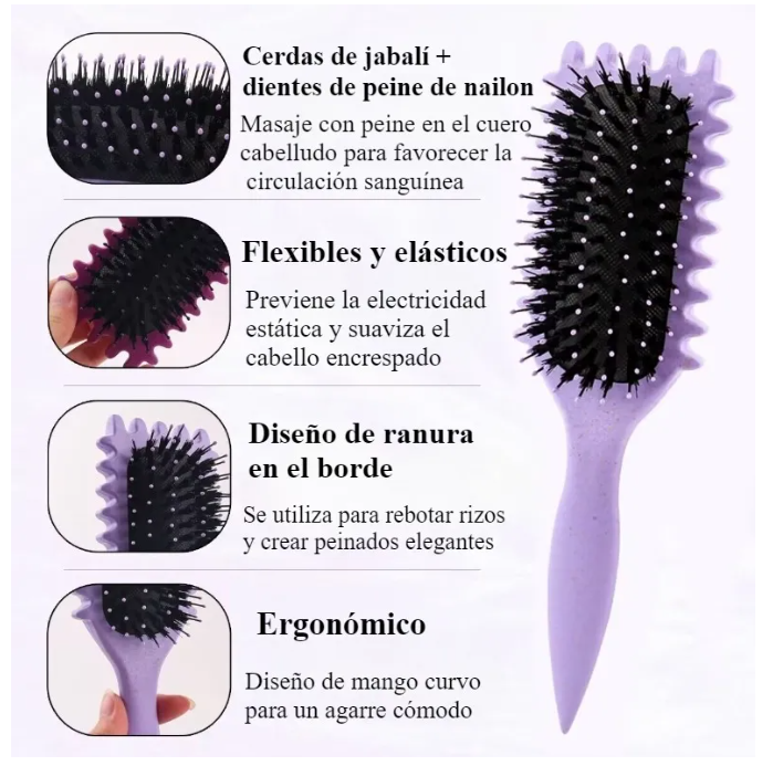 Foto 4 pulgar | Brocha Xtellar For Bounce Curl Brush Define Style 2025