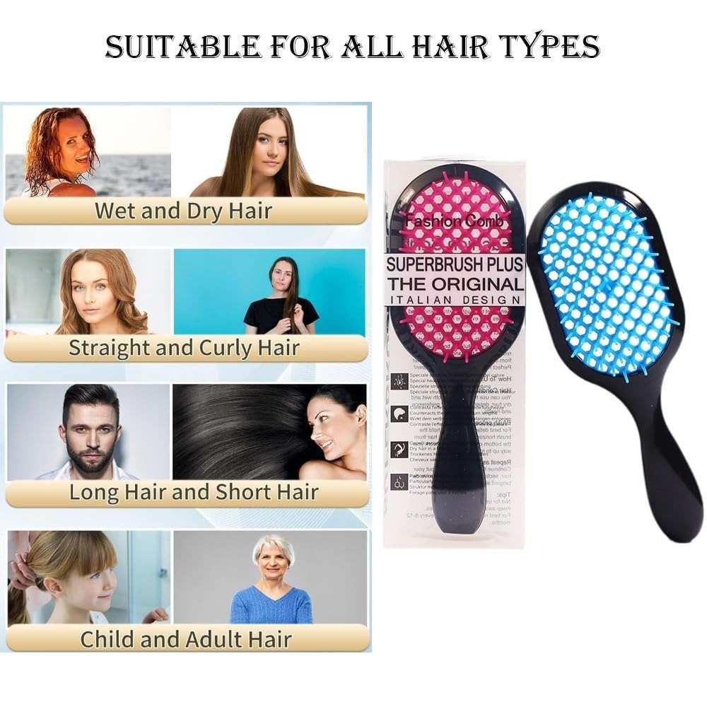 Foto 7 pulgar | 2 Set De Cepillos Desenredantes Anti Frizz Suave Y Eficaz En Tipos De Cabello Frágil Húmedo O Seco
