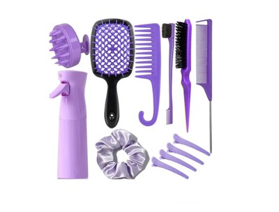 Foto 1 | Kit Xtellar De Peines Regadera Pinzas De Cabello Set De Peines Cepillo